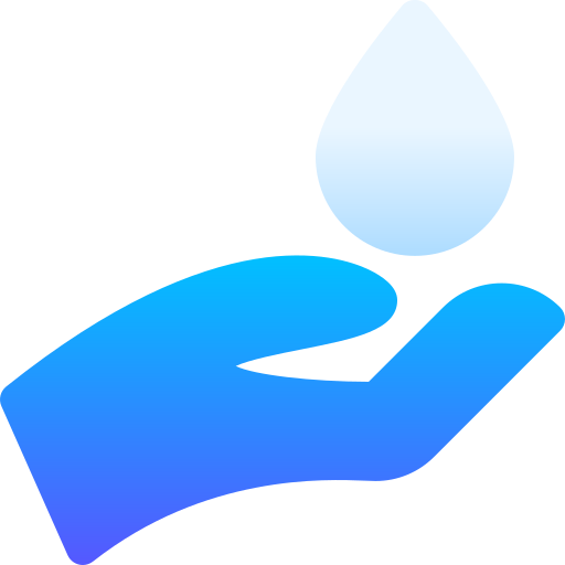 bespaar water Basic Gradient Gradient icoon