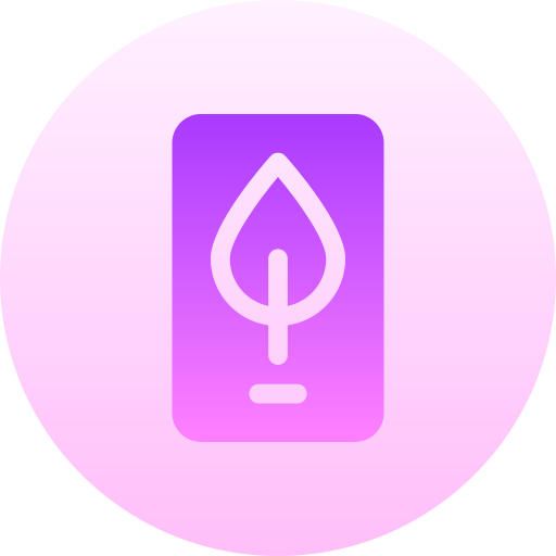 smartphone Basic Gradient Circular icono