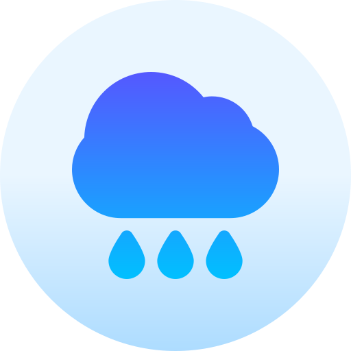 Дождь Basic Gradient Circular иконка