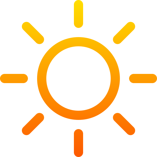 Sun Basic Gradient Lineal color icon