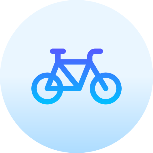 bicicletta Basic Gradient Circular icona