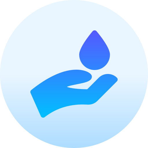 ahorrar agua Basic Gradient Circular icono