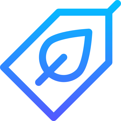 etichetta ecologica Basic Gradient Lineal color icona
