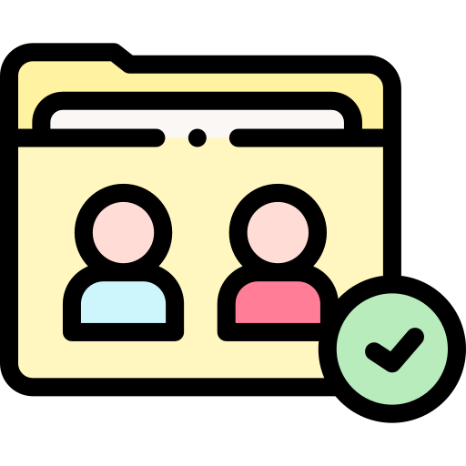 Shared folder Detailed Rounded Lineal color icon