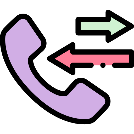 전화 Detailed Rounded Lineal color icon