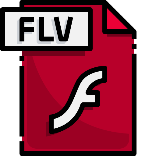 flv 파일 Justicon Lineal Color icon