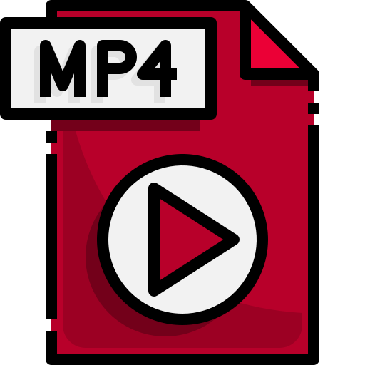 mp4 파일 Justicon Lineal Color icon