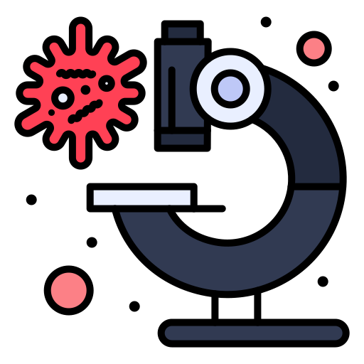 Microscope Flatart Icons Lineal Color icon