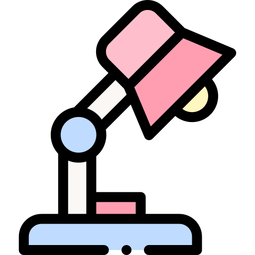lámpara de escritorio Detailed Rounded Lineal color icono