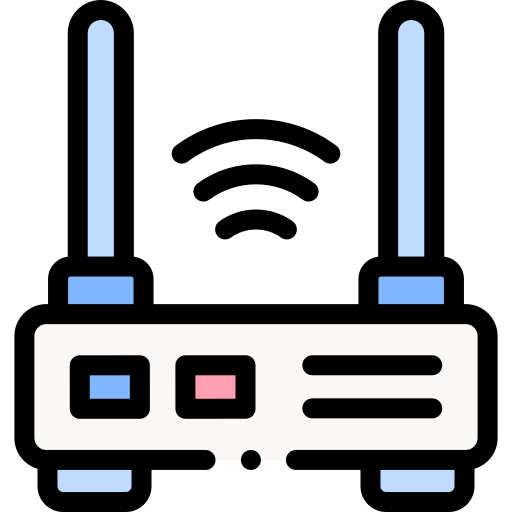 Router Detailed Rounded Lineal color icon