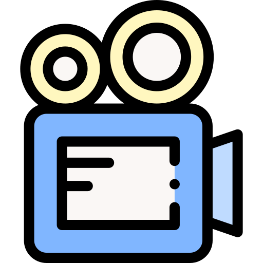 videokamera Detailed Rounded Lineal color icon