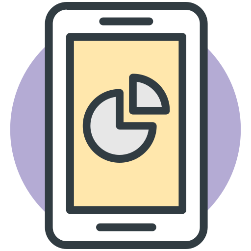 mobiele analyses Generic Rounded Shapes icoon