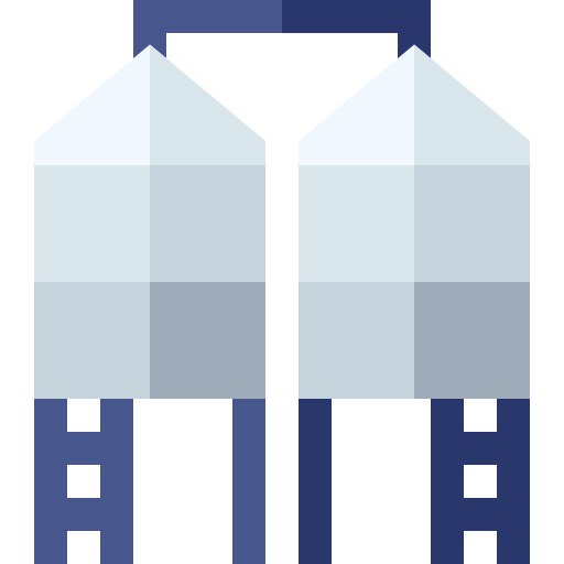 silo Basic Straight Flat icoon