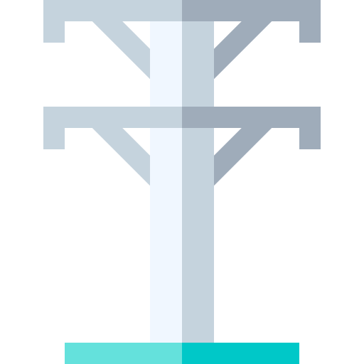 stromleitung Basic Straight Flat icon
