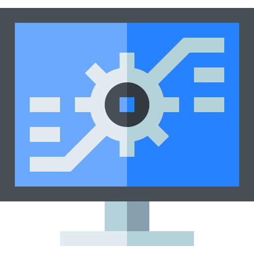 Monitor Basic Straight Flat icon