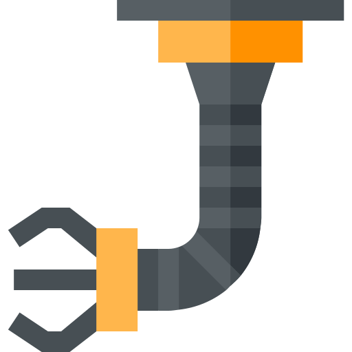 Robot arm Basic Straight Flat icon