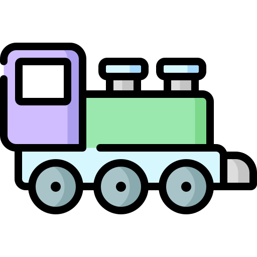 電車のおもちゃ Special Lineal color icon