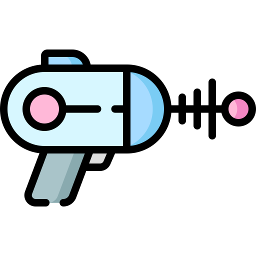 pistola laser Special Lineal color icona