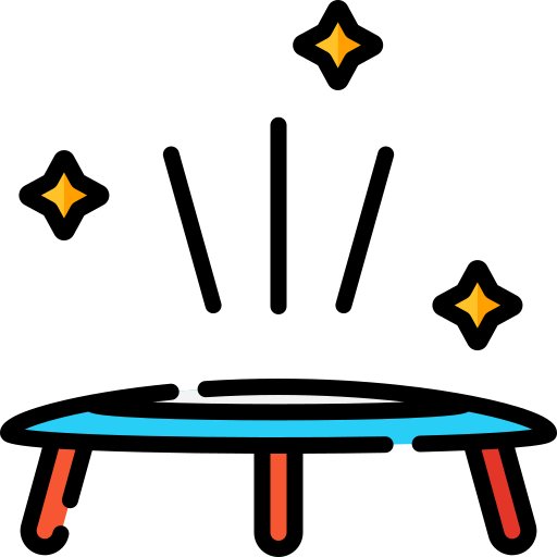 Trampoline Special Lineal color icon