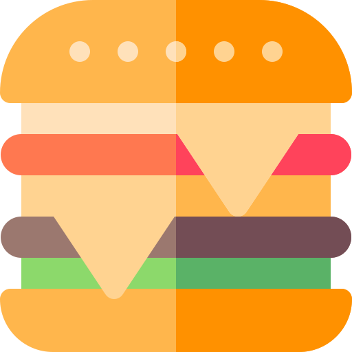 burger Basic Rounded Flat Icône