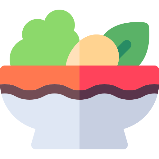 ensalada Basic Rounded Flat icono