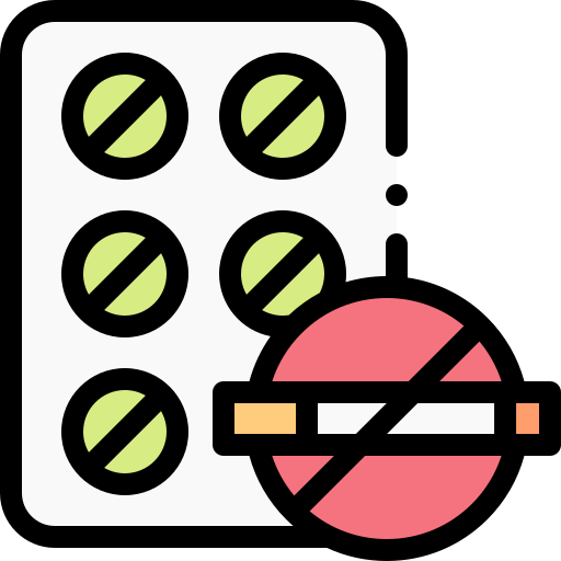 Quit smoking Detailed Rounded Lineal color icon