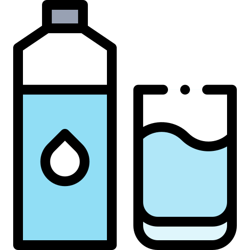 wasser trinken Detailed Rounded Lineal color icon