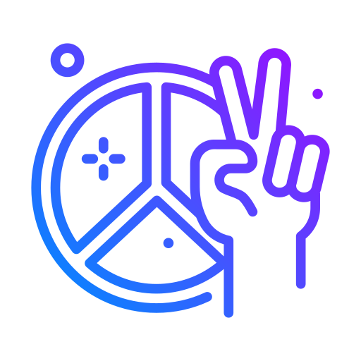 Peace sign Generic Gradient icon