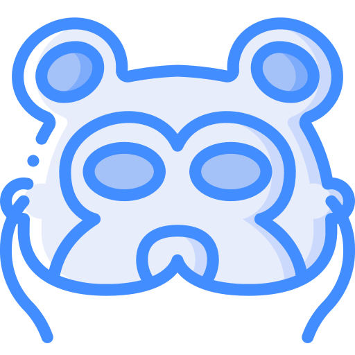 beren masker Basic Miscellany Blue icoon