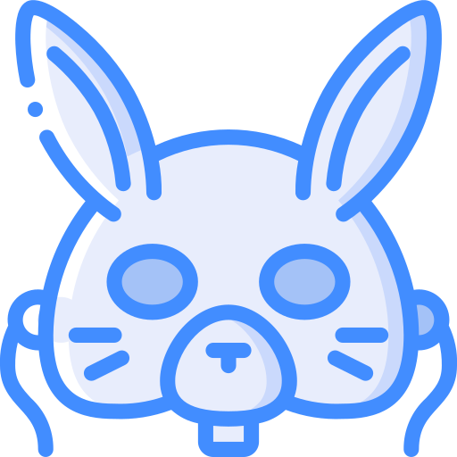 masque de lapin Basic Miscellany Blue Icône