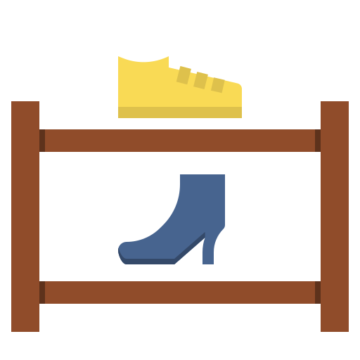 Shoe rack dDara Flat icon