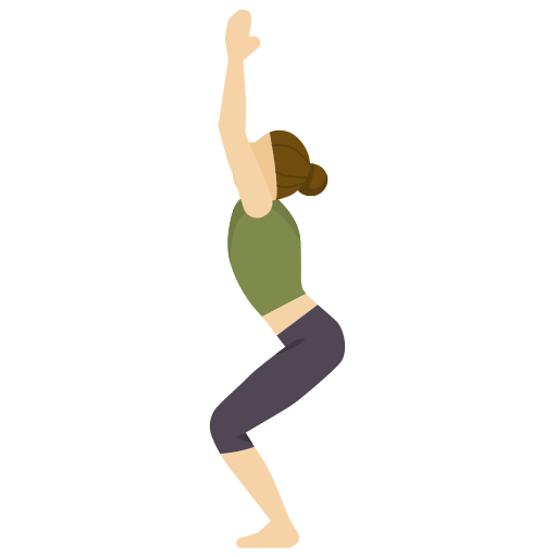 Yoga pose dDara Flat icon