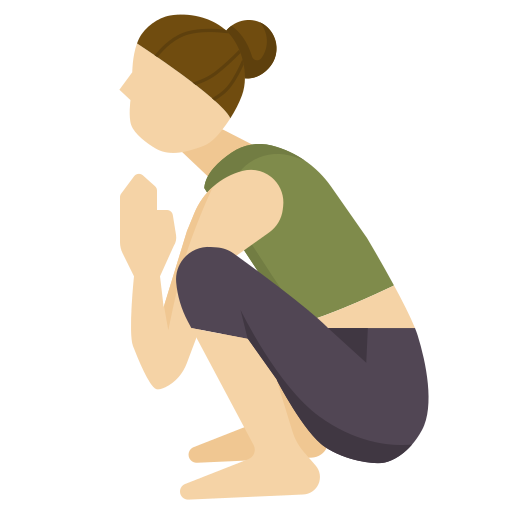 Yoga pose dDara Flat icon