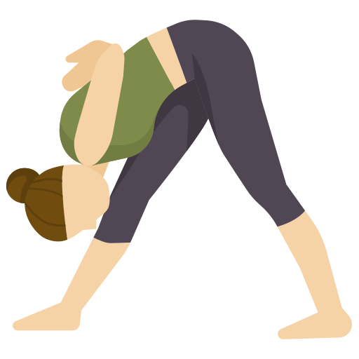Yoga pose dDara Flat icon