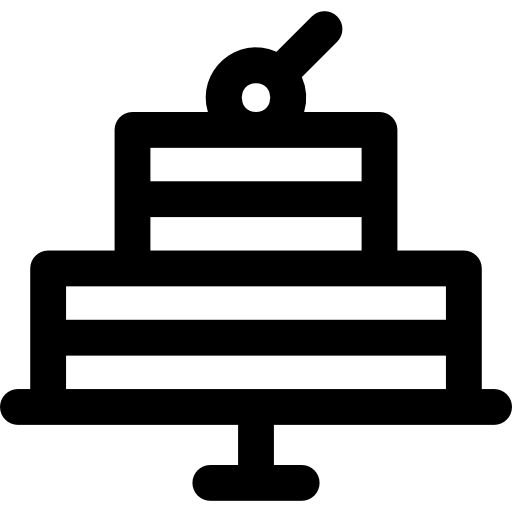 torta Basic Rounded Lineal icona