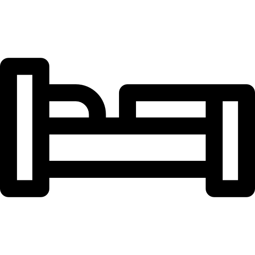 Bed Basic Rounded Lineal icon