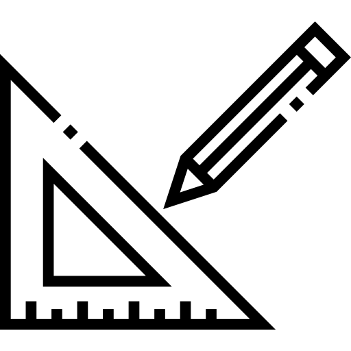 三角定規 Detailed Straight Lineal icon