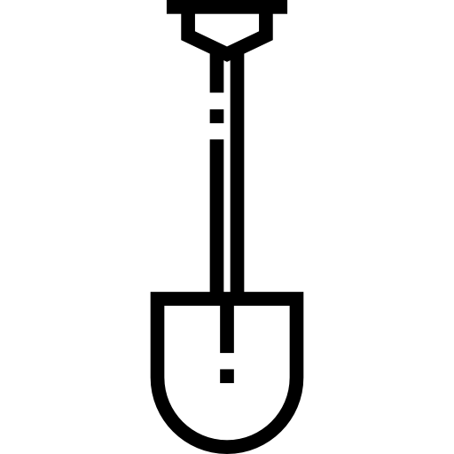 Łopata Detailed Straight Lineal ikona