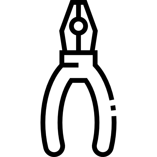 alicates Detailed Straight Lineal icono