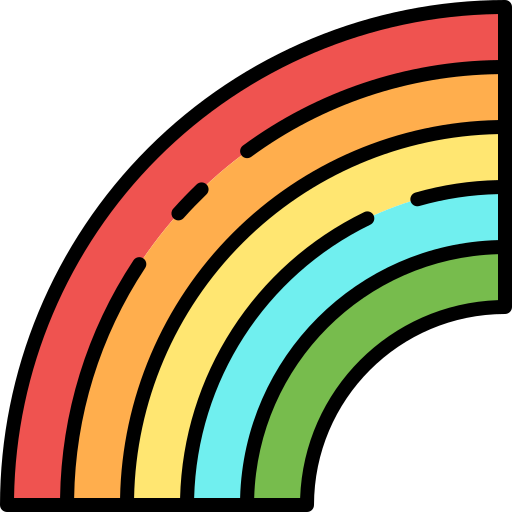 arco iris Good Ware Lineal Color icono