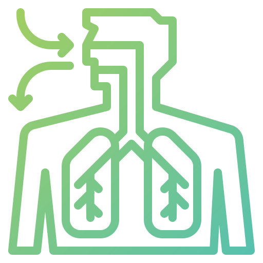 respiratorio Skyclick Gradient icono
