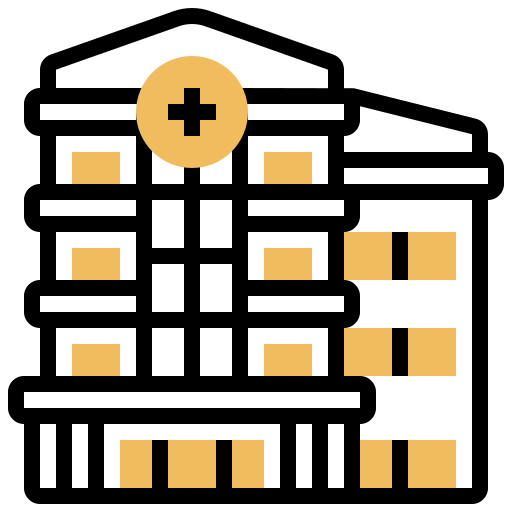 hospital Meticulous Yellow shadow icono