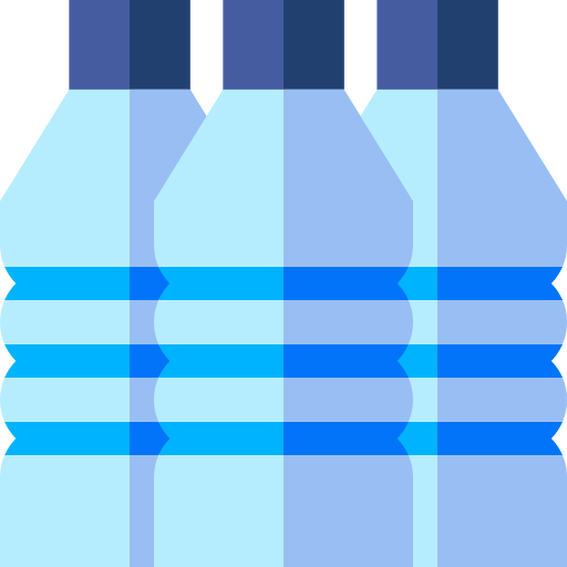 Water bottle Basic Straight Flat icon