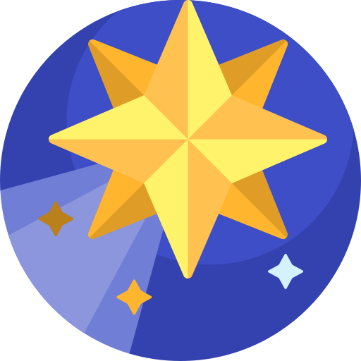 Shooting star Detailed Flat Circular Flat icon