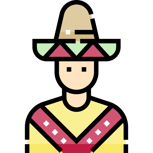 meksykański Detailed Straight Lineal color ikona