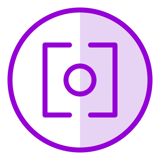 Lens Generic Outline Color icon