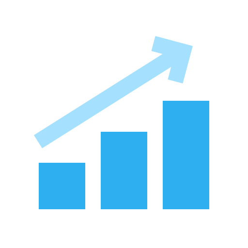 gráfico de crecimiento Generic Flat icono
