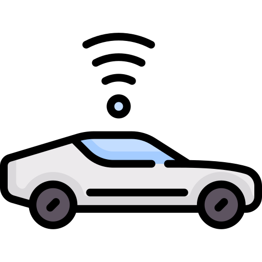 Autonomous car Special Lineal color icon