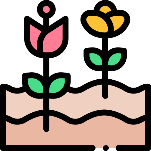 kwiaty Detailed Rounded Lineal color ikona