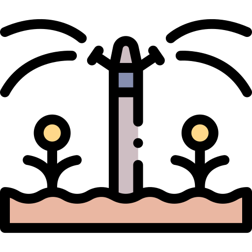 arroseur Detailed Rounded Lineal color Icône